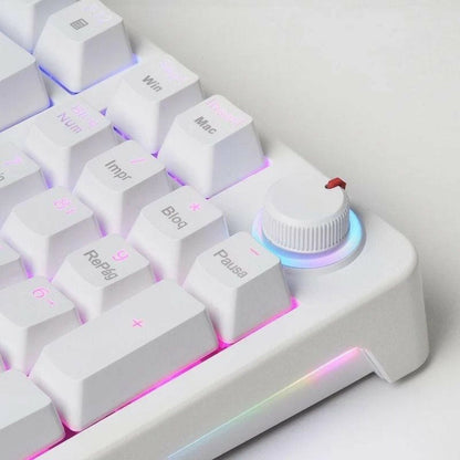 Tastatură Gaming Mars Gaming MKPROWYES Alb Qwerty Spaniolă - Tehnică de calcul, Accesorii