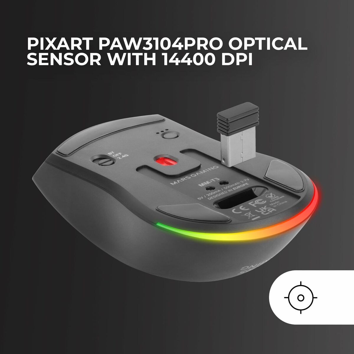 Mouse Gaming Mars Gaming MMT3 Negru - Tehnică de calcul, Accesorii
