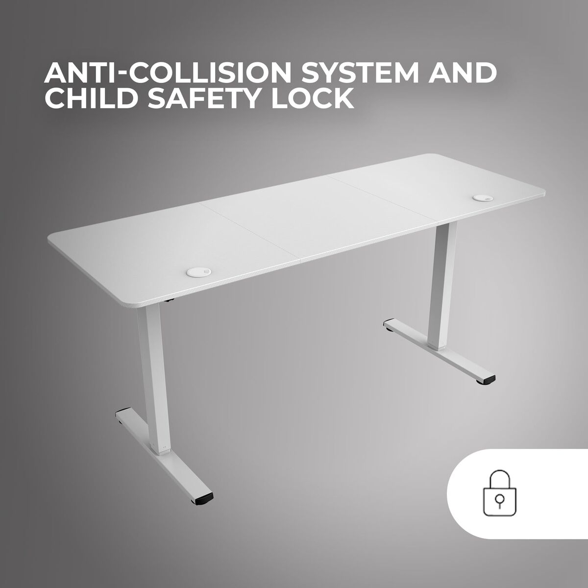 Birou Mars Gaming MGDERGOPRO160W Alb 160 x 60 cm - Acasă și bucătărie, Mobilă