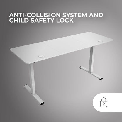 Birou Mars Gaming MGDERGOPRO160W Alb 160 x 60 cm - Acasă și bucătărie, Mobilă