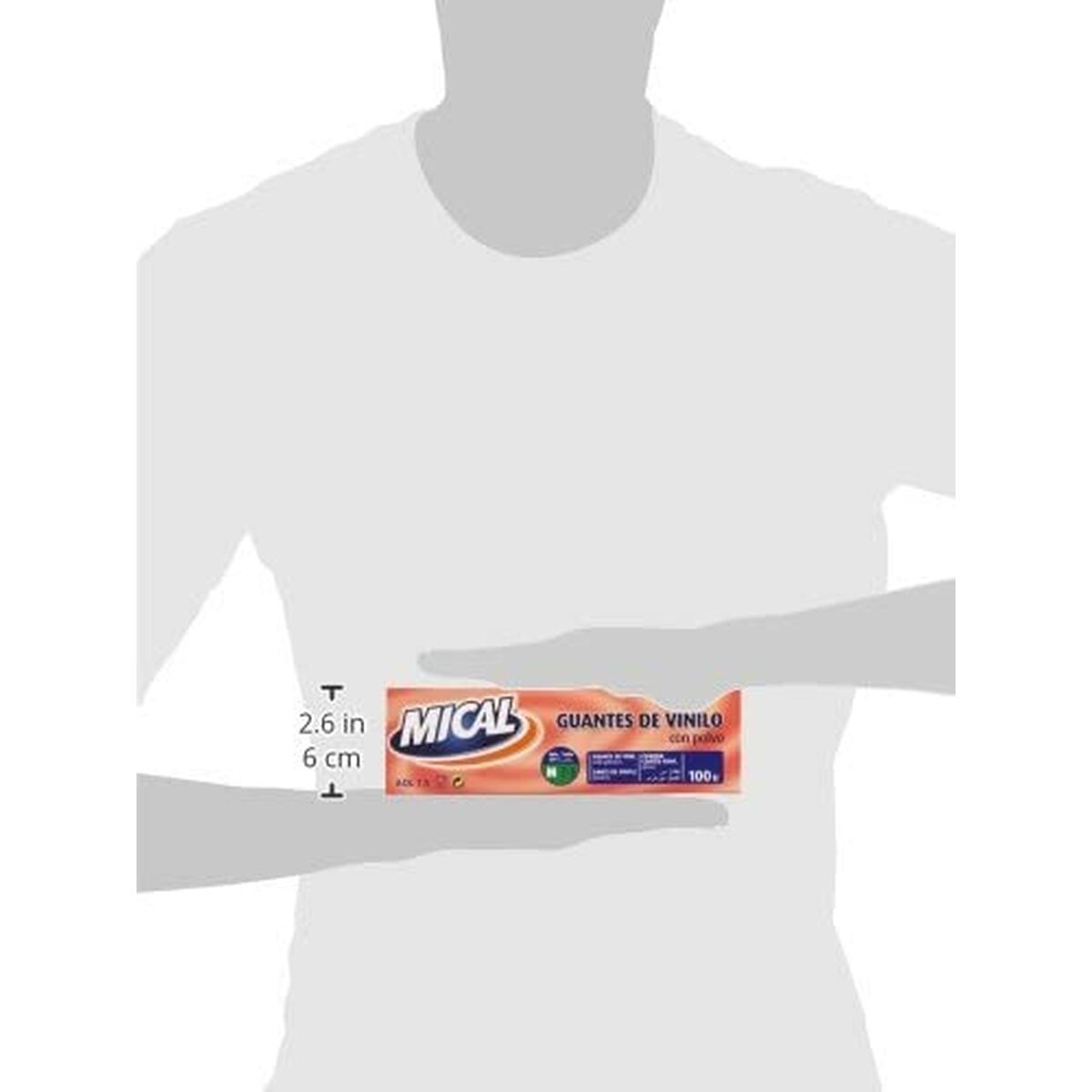 Mănuși de unică folosință Mical VINILO TALLA M M (100 Unități) - DIY și instrumente, Prevenire și siguranță