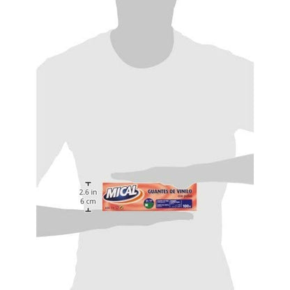 Mănuși de unică folosință Mical VINILO TALLA M M (100 Unități) - DIY și instrumente, Prevenire și siguranță