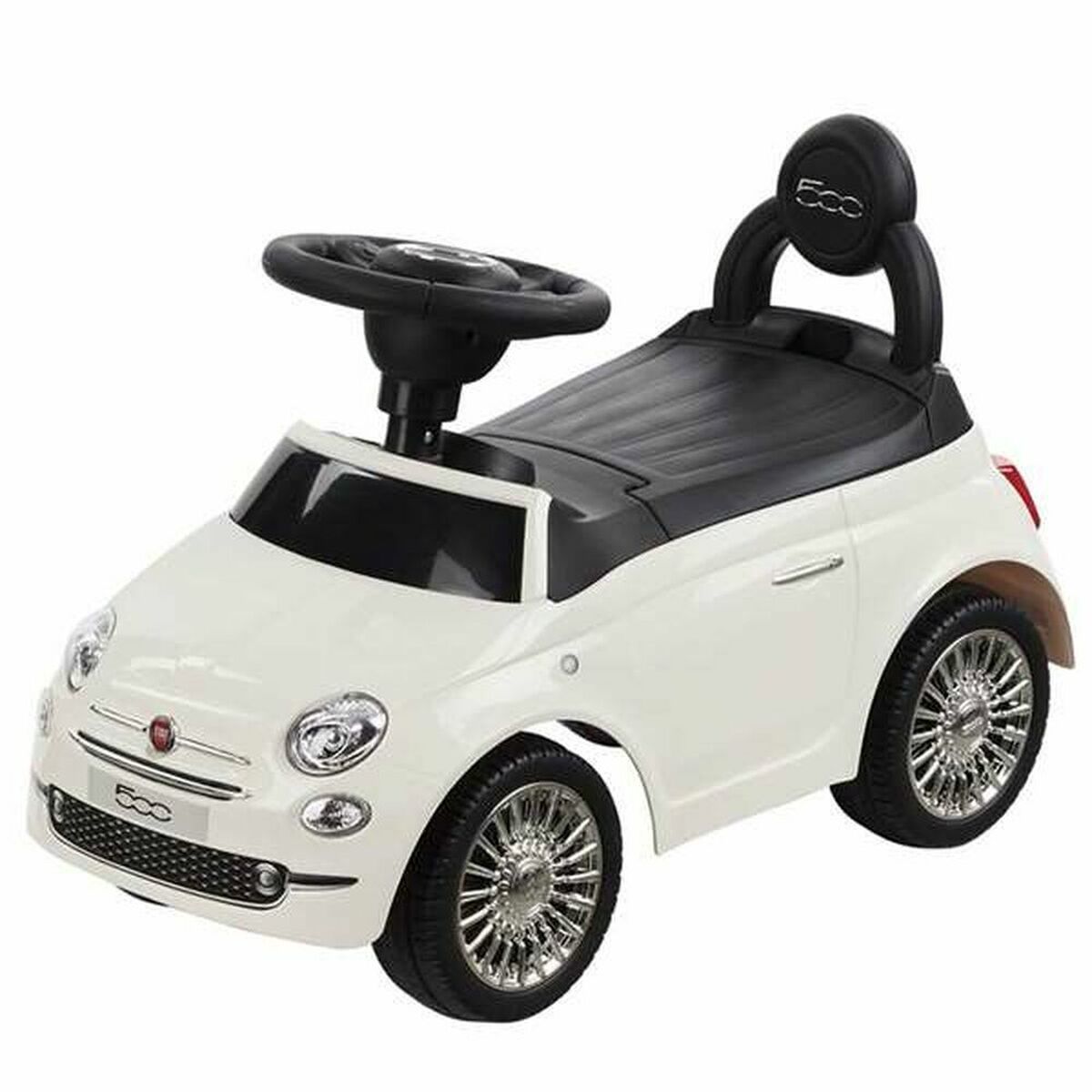 Mașină-Premergător RIDE ON CAR FIAT 500 WHITE Alb - Jucarii si jocuri, În aer liber și sport
