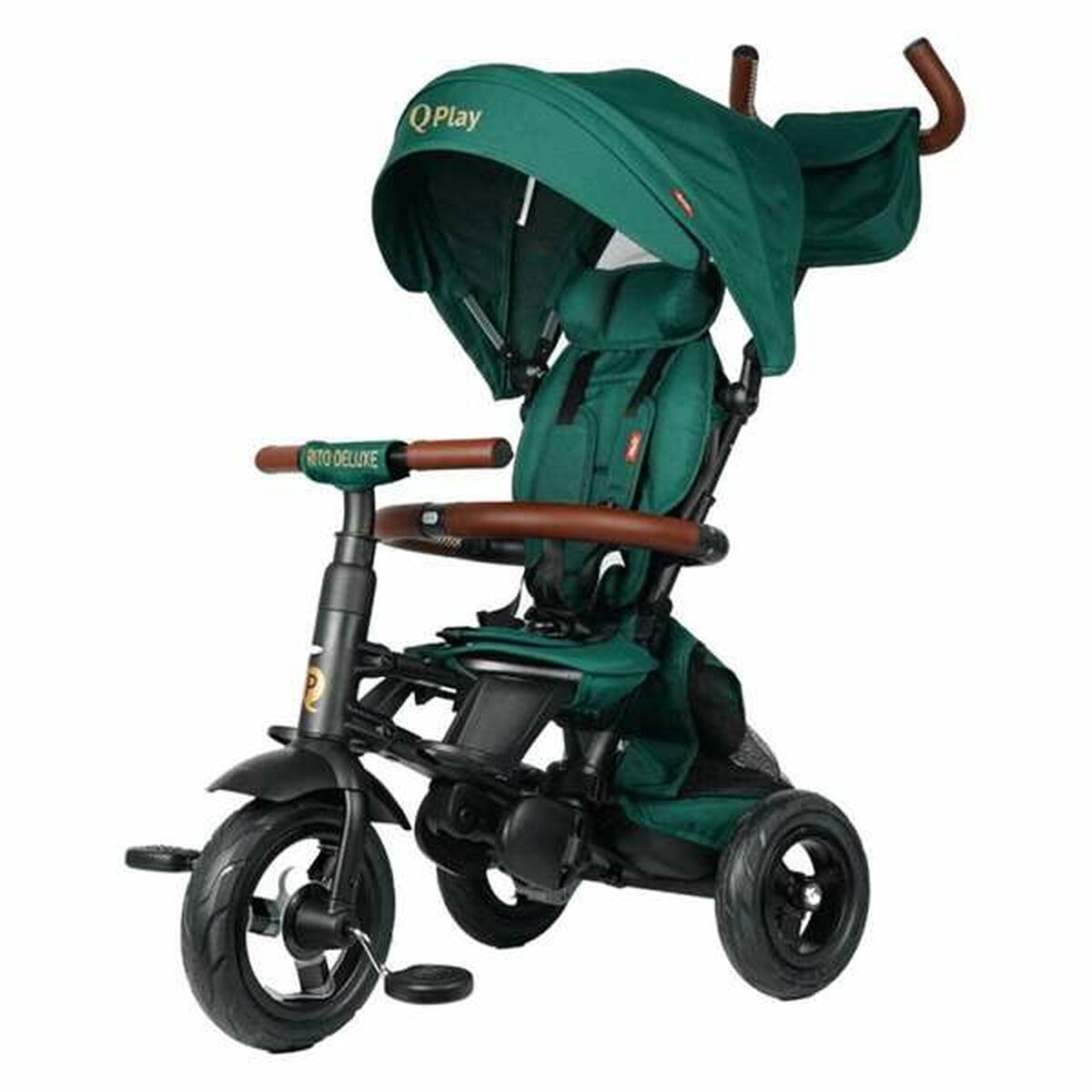 Cărucior de plimbat bebe Ocio Trends New Rito Star Deluxe Triciclu Verde - Bebelus, Cărucioare, scaune și accesorii