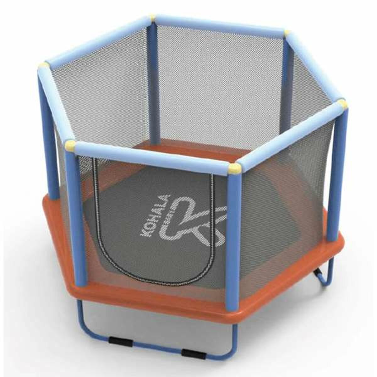 Trambulină pentru copii cu plasă de siguranță Ociotrends 140 X 110 CM - Sport și în aer liber, Fitness și exerciții fizice