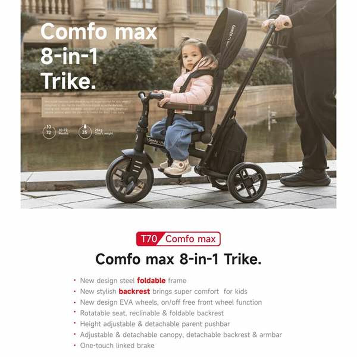Triciclu Ociotrends - Jucarii si jocuri, În aer liber și sport