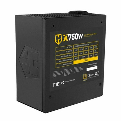 Sursă de Alimentare Gaming Nox-Xtreme Hummer X750W ATX 750 W 80 Plus Gold - Tehnică de calcul, Componente