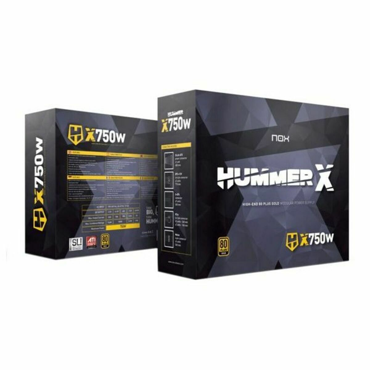 Sursă de Alimentare Gaming Nox-Xtreme Hummer X750W ATX 750 W 80 Plus Gold - Tehnică de calcul, Componente