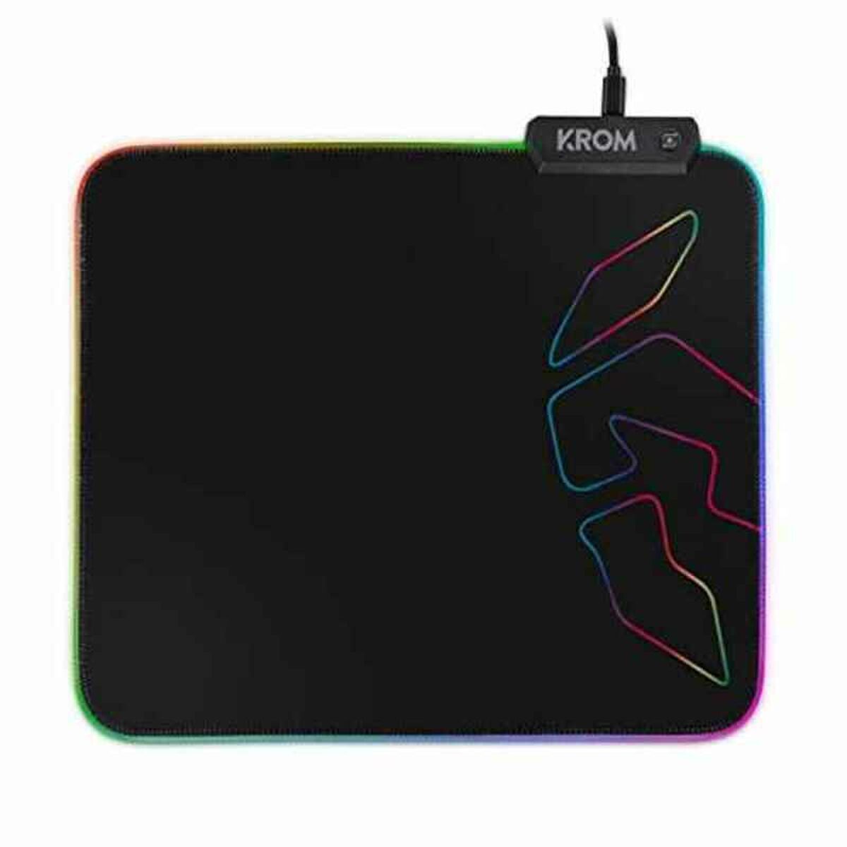 Covoraș Gaming cu Iluminat LED Krom Knout RGB Negru - Tehnică de calcul, Accesorii