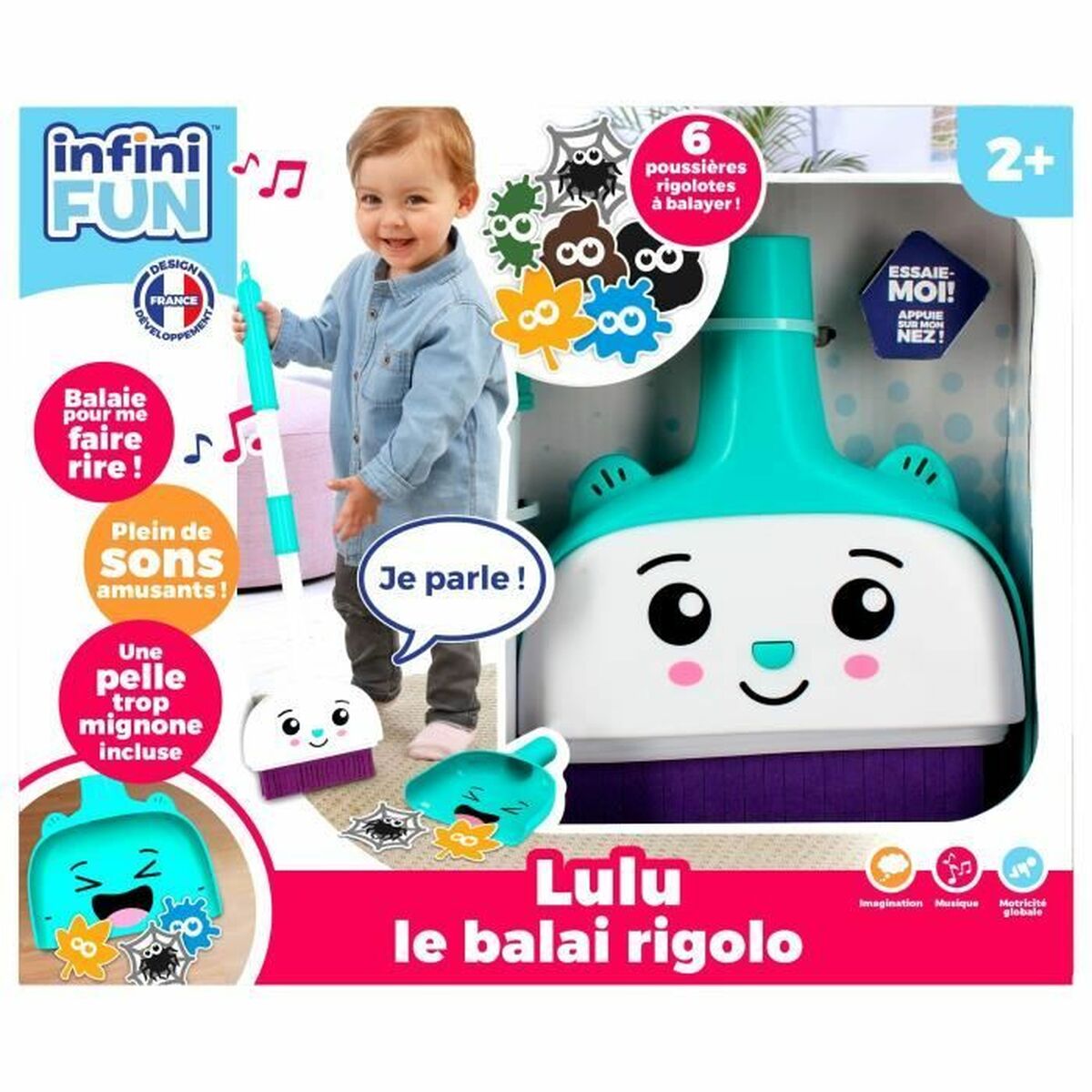Aparat de jucărie InfiniFUN Lulu the Funny Broom - Jucarii si jocuri, Imitații de jocuri