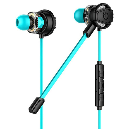 Căști cu Microfon Gaming Hiditec GHE010002 (3.5 mm) Negru Albastru - Tehnică de calcul, Accesorii