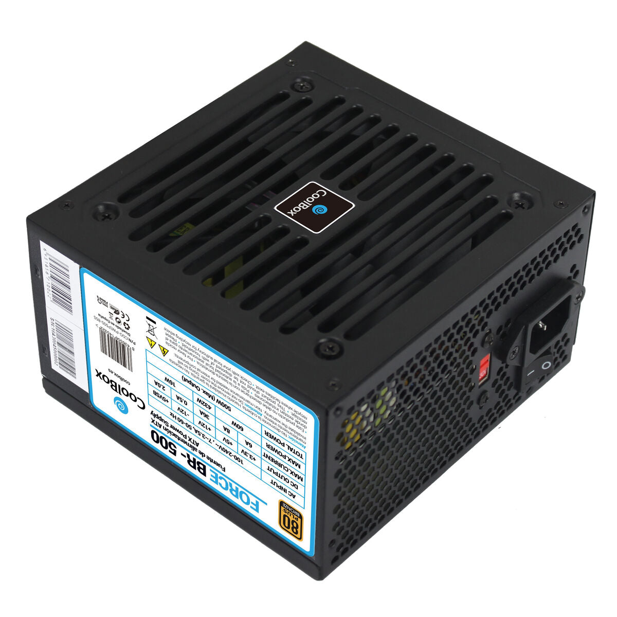 Sursă de Alimentare CoolBox Force BR-500 ATX 80 Plus Bronze 500 W - Tehnică de calcul, Componente
