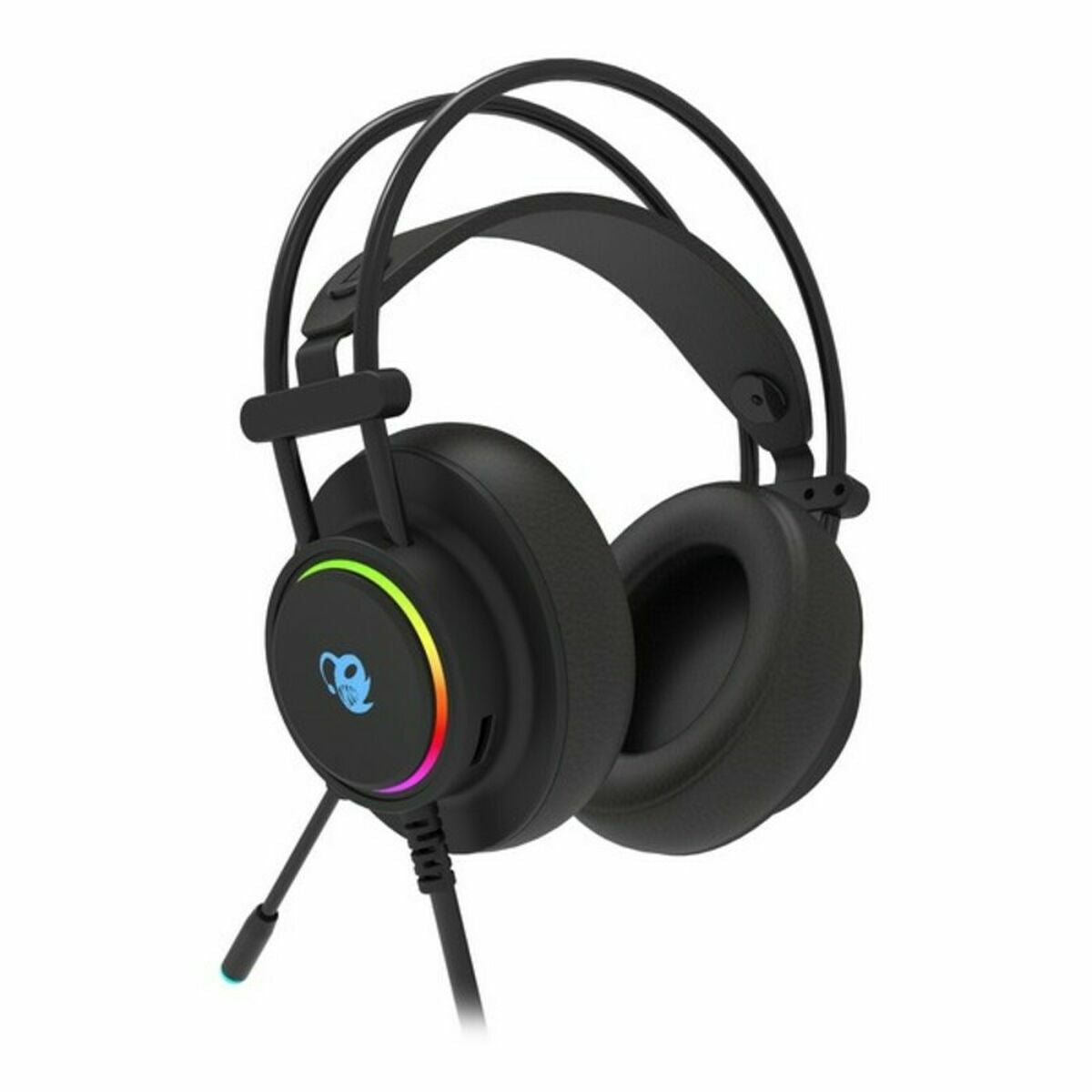 Căști cu Microfon CoolBox DeepLighting Negru - Electronică, Comunicare mobilă și accesorii