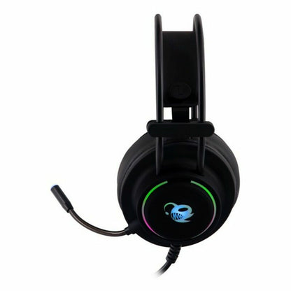 Căști cu Microfon CoolBox DeepLighting Negru - Electronică, Comunicare mobilă și accesorii