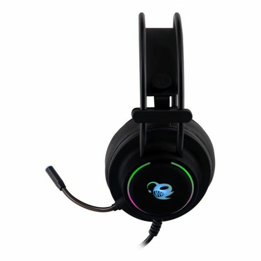 Căști cu Microfon CoolBox DeepLighting Negru - Electronică, Comunicare mobilă și accesorii