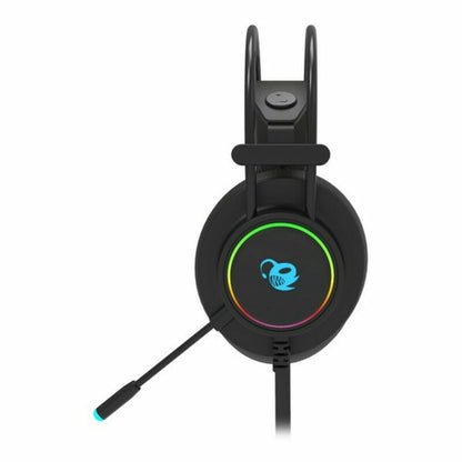 Căști cu Microfon CoolBox DeepLighting Negru - Electronică, Comunicare mobilă și accesorii