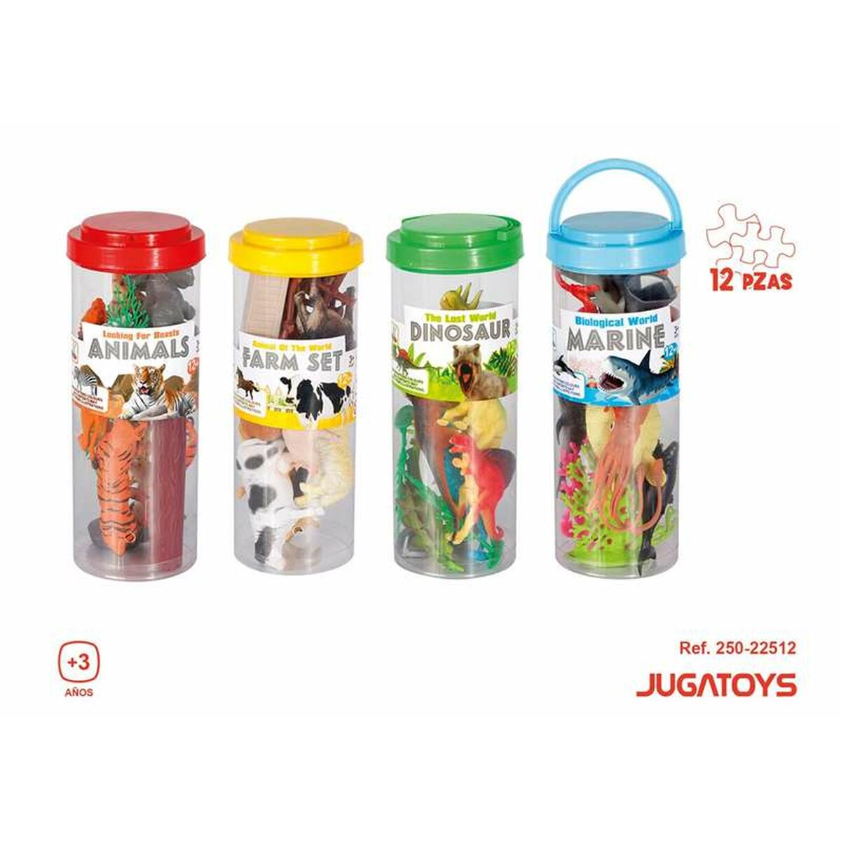 Set de Animale Sălbatice 12 Piese 1 Unități - Jucarii si jocuri, Păpuși și figurine