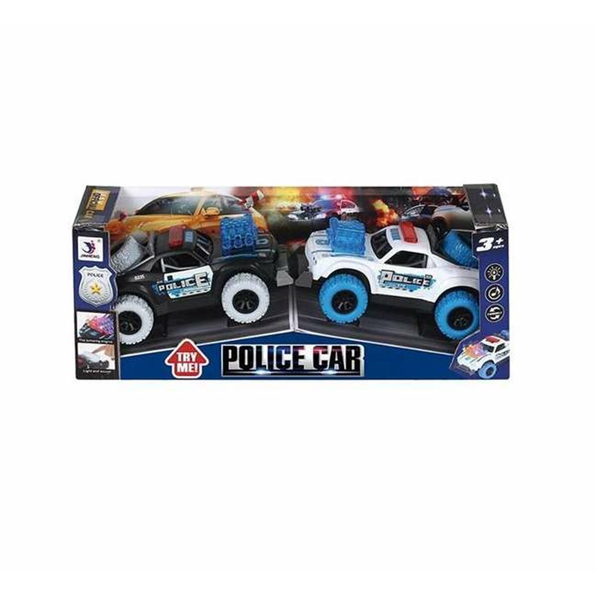Mașinuță de jucărie cu mecanism de frecare 16 x 10 x 8 cm Sunet Lumini 2 Unități - Jucarii si jocuri, Vehicule