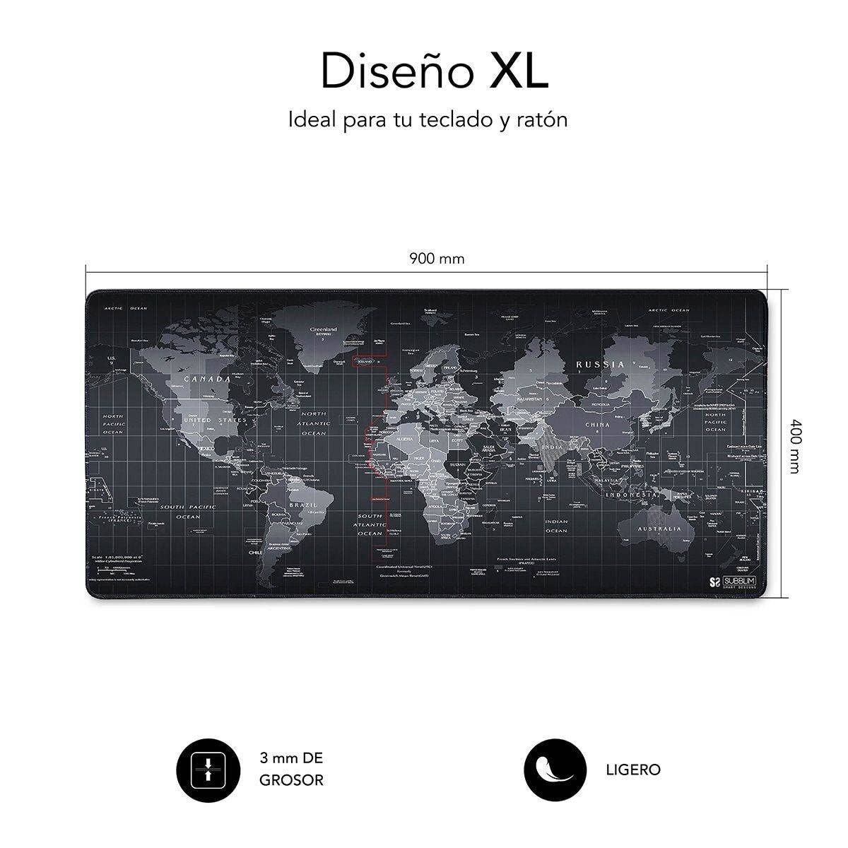Covoraș de șoarece Subblim SUB-MP-01PUW01 Negru 90 x 40 cm - Tehnică de calcul, Accesorii