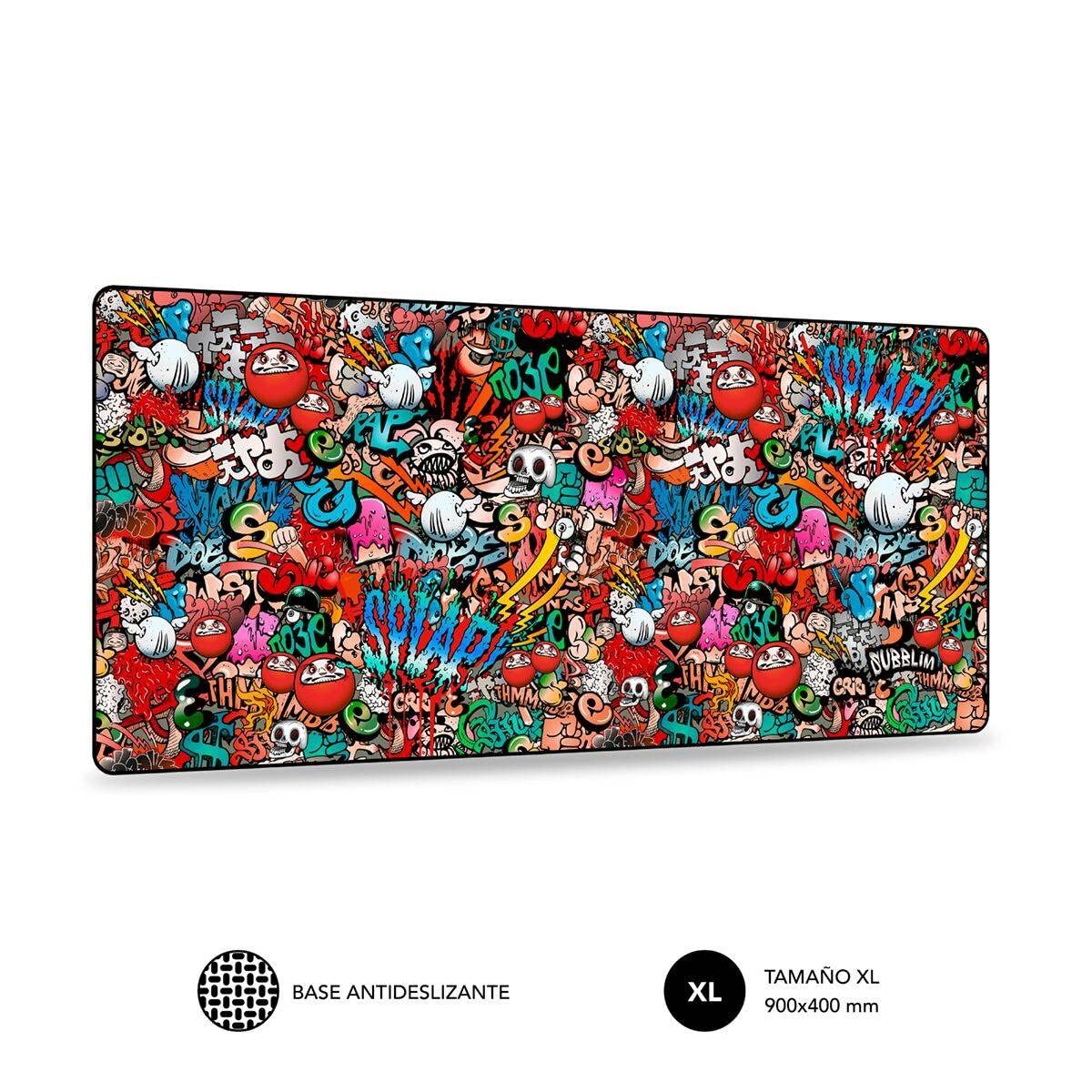 Covoraș de șoarece Subblim SUB-MP-01PUW02 Negru Multicolor XL - Tehnică de calcul, Accesorii