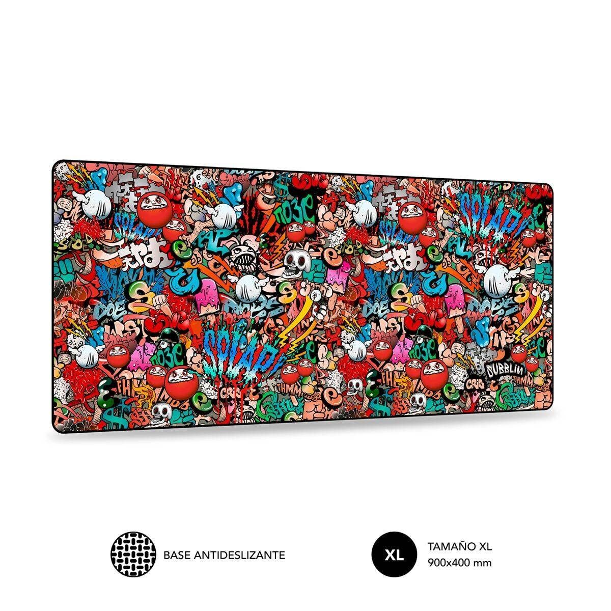 Covoraș de șoarece Subblim SUB-MP-01PUW02 Negru Multicolor XL - Tehnică de calcul, Accesorii
