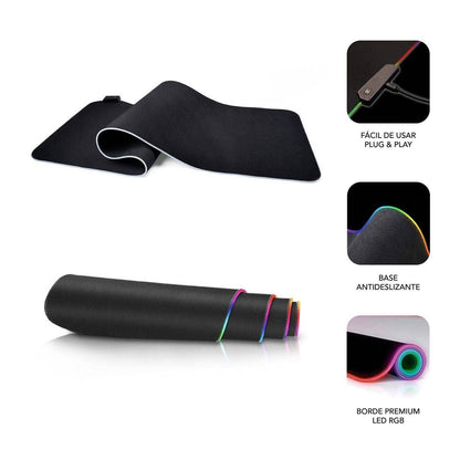 Covoraș de șoarece Subblim SUBMP-02RGB01 Negru Multicolor - Tehnică de calcul, Accesorii
