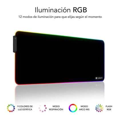 Covoraș de șoarece Subblim SUBMP-02RGB01 Negru Multicolor - Tehnică de calcul, Accesorii