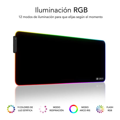 Covoraș de șoarece Subblim SUBMP-02RGB01 Negru Multicolor - Tehnică de calcul, Accesorii