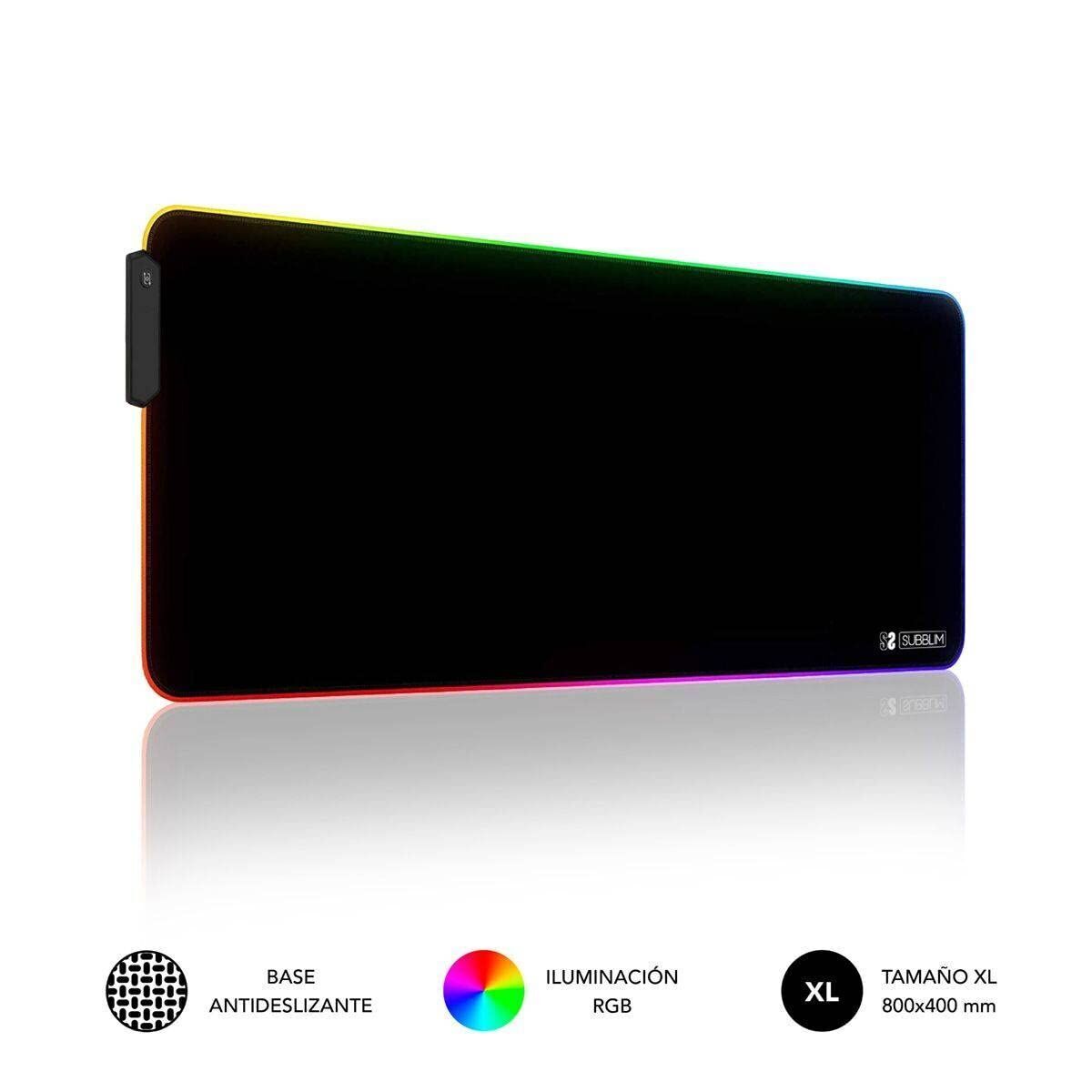 Covoraș de șoarece Subblim SUBMP-02RGB01 Negru Multicolor - Tehnică de calcul, Accesorii