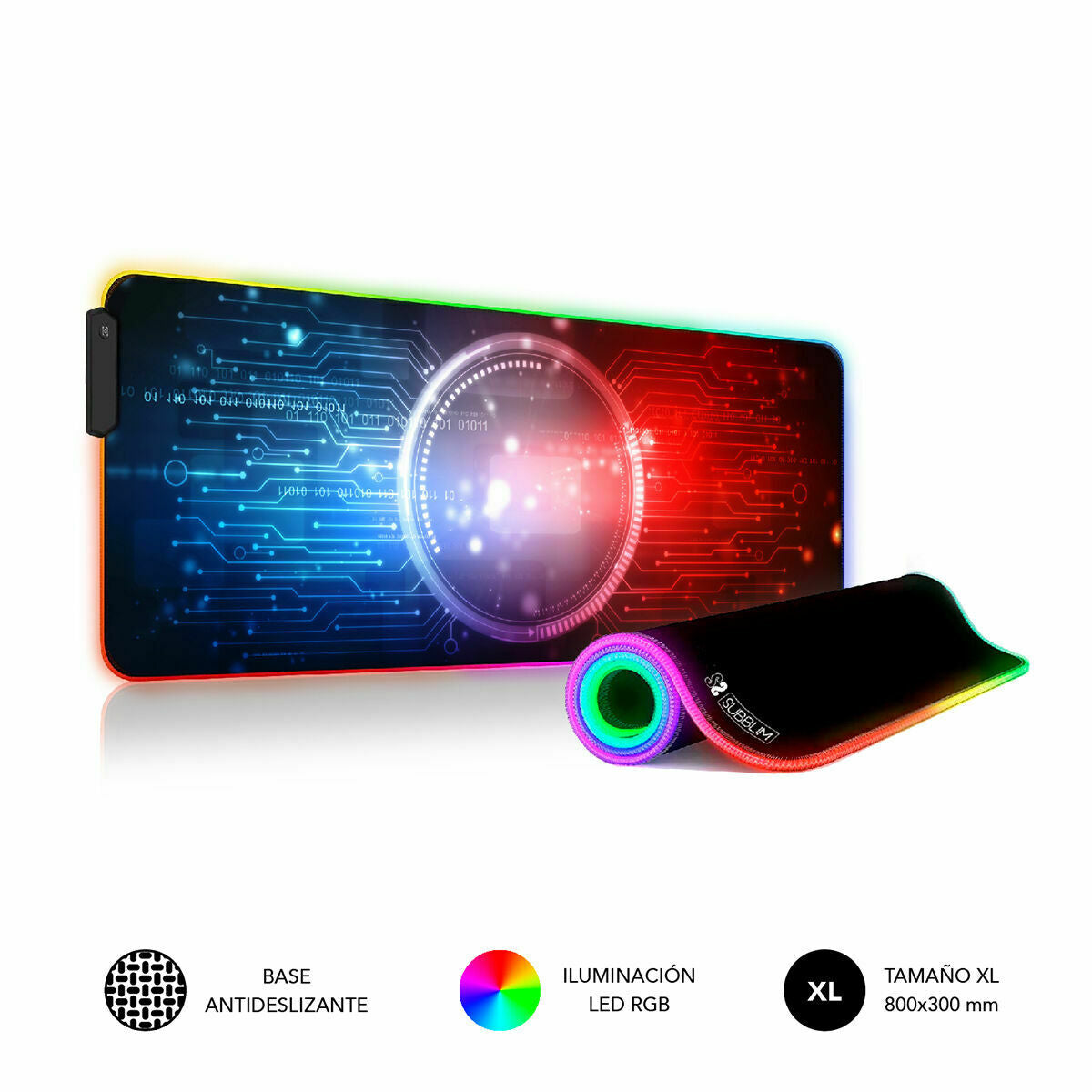 Covoraș antiderapant Subblim SUBMP02RGB12 80 x 30 cm - Tehnică de calcul, Accesorii
