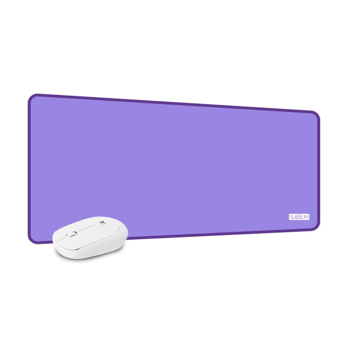 Covoraș de șoarece Subblim XL + WIRELESS MOUSE Purpuriu - Tehnică de calcul, Accesorii