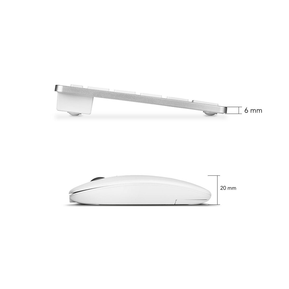 Covoraș de șoarece Subblim COMBO MULTIDISPOSITIVO COMPACTO SILVER - Tehnică de calcul, Accesorii