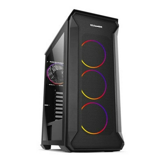 Cutie Semiunitate Micro ATX / Mini ITX / ATX Nox-Xtreme Hummer Quantum Negru - Tehnică de calcul, Componente