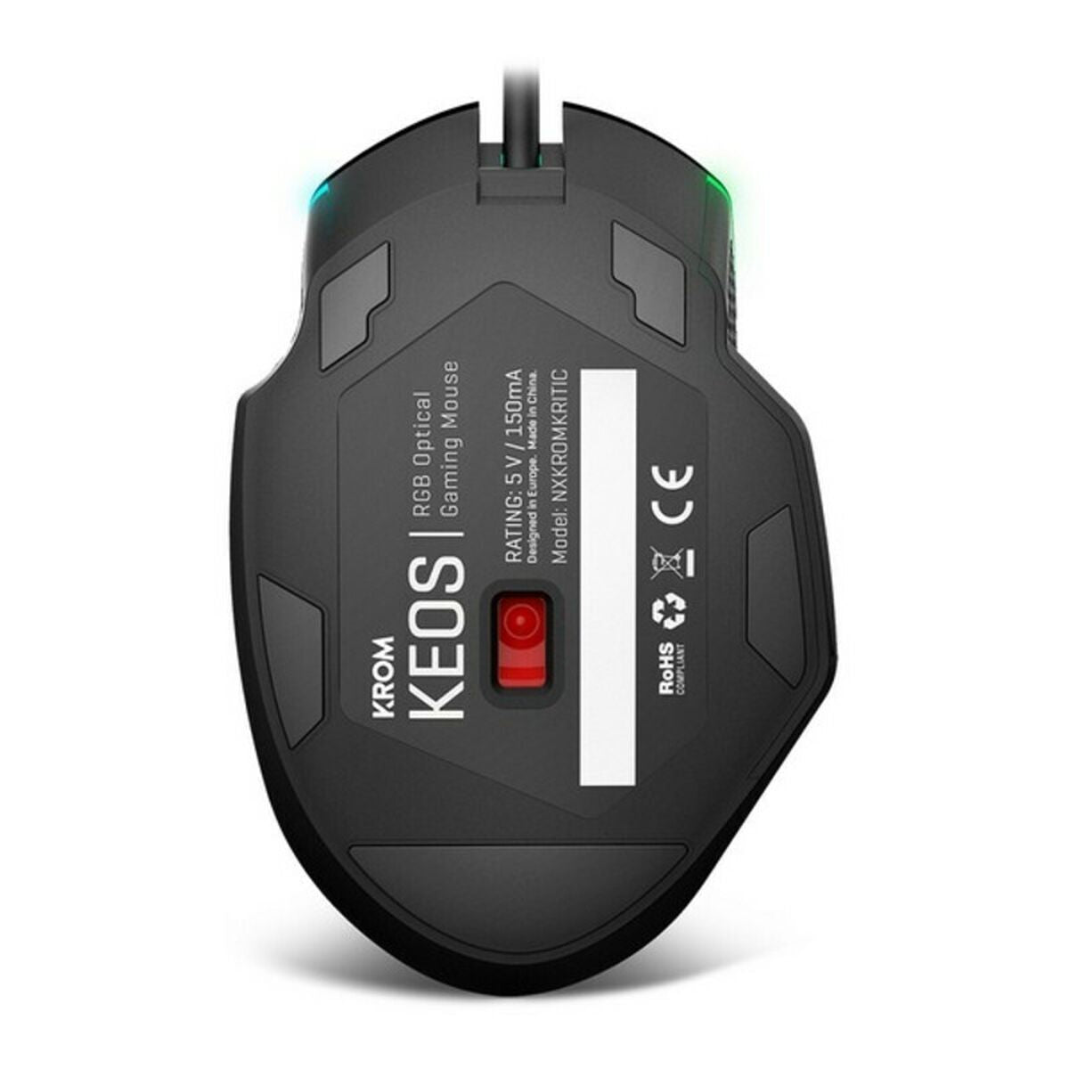 Mouse Gaming cu LED Krom Keos 6400 dpi Negru - Tehnică de calcul, Accesorii