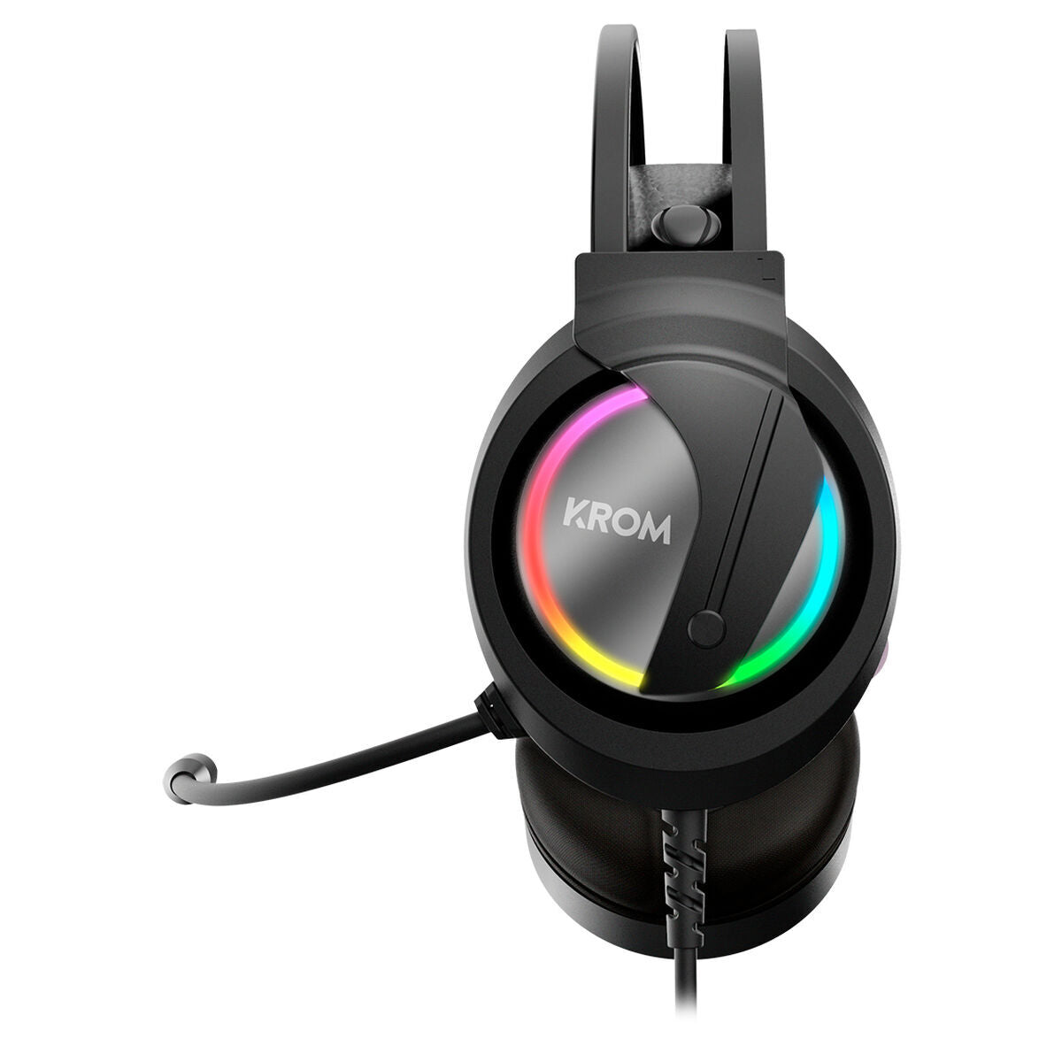 Căști cu Microfon Gaming Krom Kappa Negru RGB - Electronică, Joc video