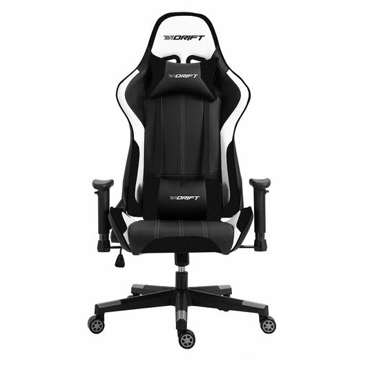 Scaun Gaming DRIFT DR175CARBON Alb Negru - Acasă și bucătărie, Mobilă