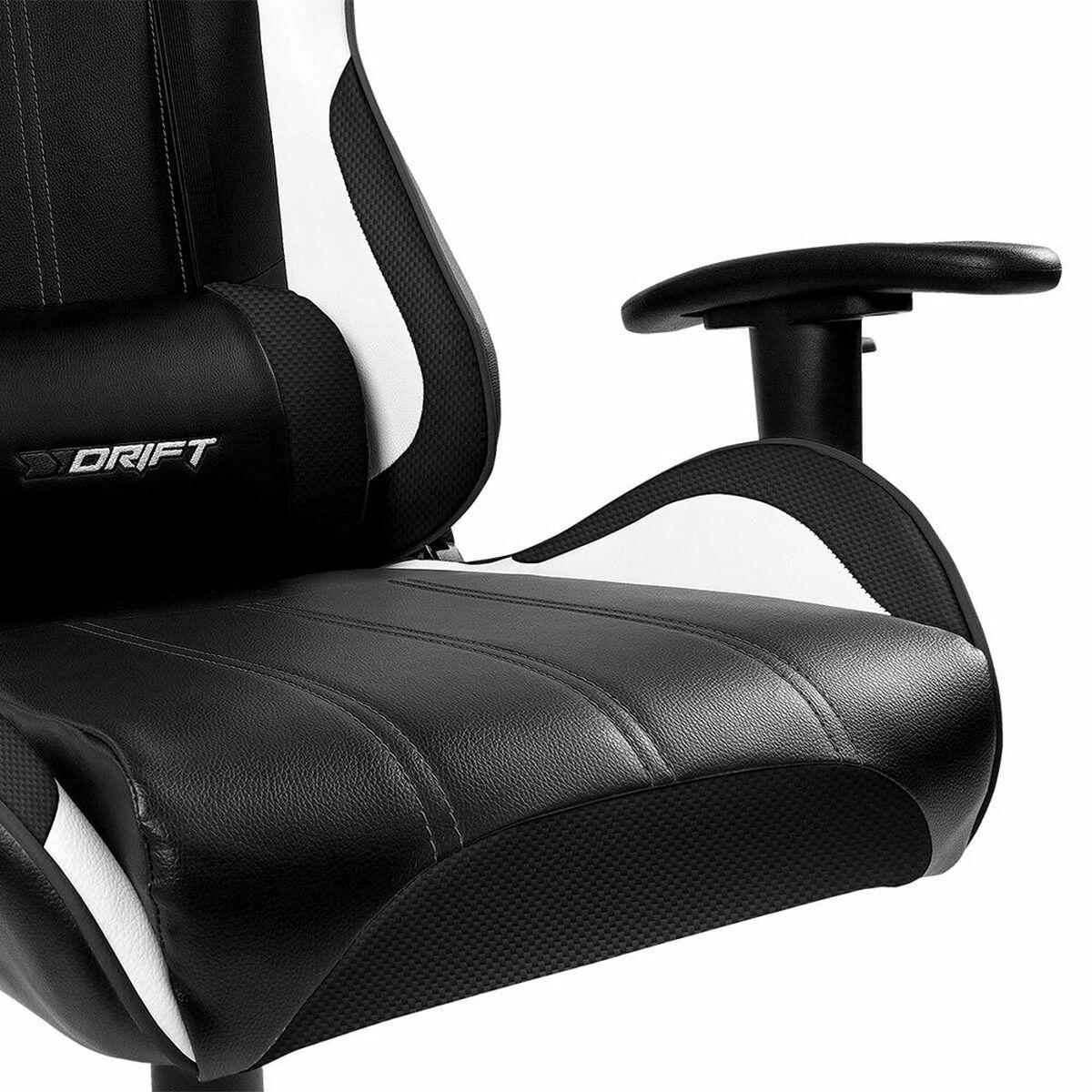 Scaun Gaming DRIFT DR175CARBON Alb Negru - Acasă și bucătărie, Mobilă