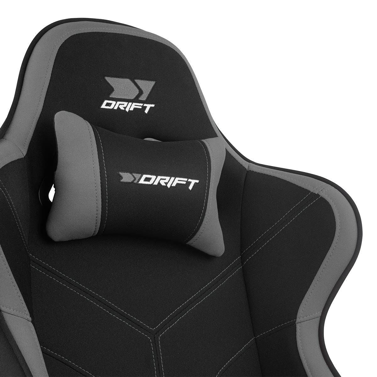 Scaun Gaming DRIFT DR110BGRAY Negru Gri - Acasă și bucătărie, Mobilă