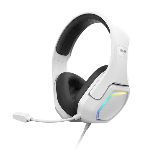 Căști Bluetooth cu Bandă de Cap Krom KOPA 7,1 VIRTUAL Alb - Electronică, Joc video