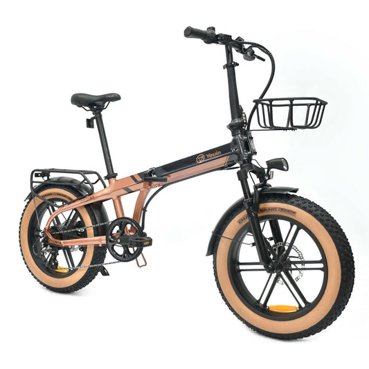 Bicicletă Electrică Youin BK1650 DALLAS Negru Cafea 250 W 20" - Sport și în aer liber, Ciclism