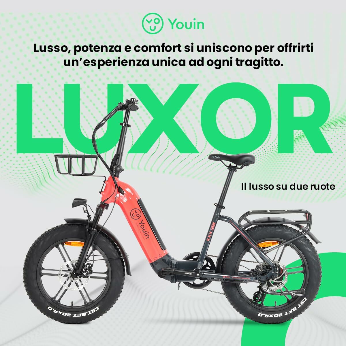 Bicicletă Electrică Youin BK1716 LUXOR II Coral 250 W - Sport și în aer liber, Ciclism