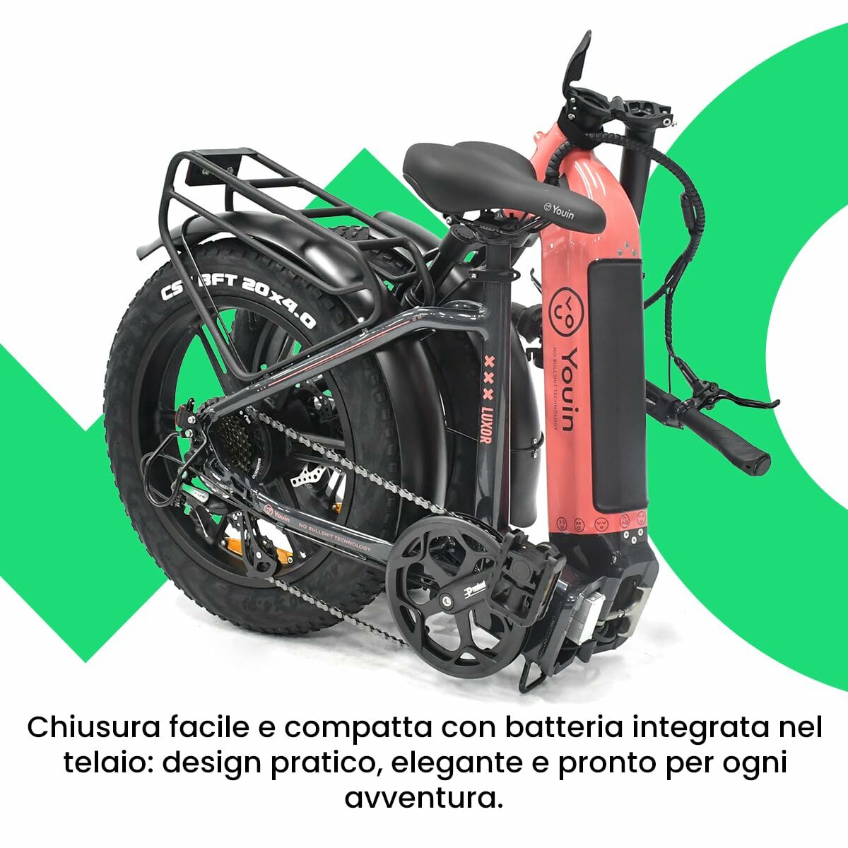 Bicicletă Electrică Youin BK1716 LUXOR II Coral 250 W - Sport și în aer liber, Ciclism