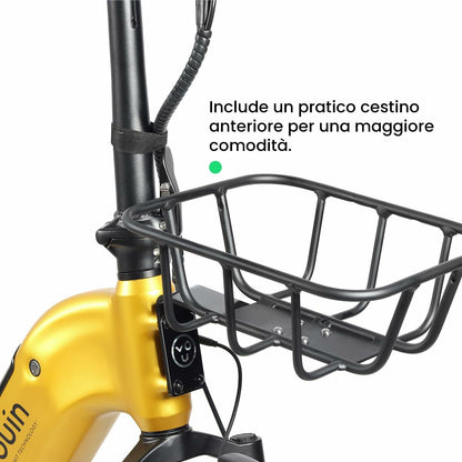 Bicicletă Electrică Youin BK1750 LUXOR II PRO A/N Galben 250 W - Sport și în aer liber, Ciclism