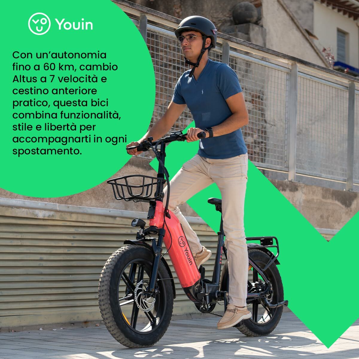 Bicicletă Electrică Youin BK1750 LUXOR II PRO A/N Galben 250 W - Sport și în aer liber, Ciclism