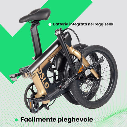 Bicicletă Electrică Youin BK1950 OSLO PRO Negru Auriu* - Sport și în aer liber, Ciclism