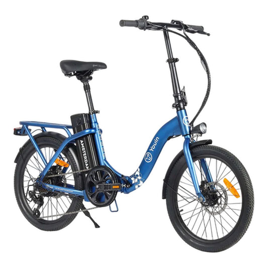 Bicicletă Electrică Youin BK1003 AMSTERDAM Albastru 250 W 20" - Sport și în aer liber, Ciclism