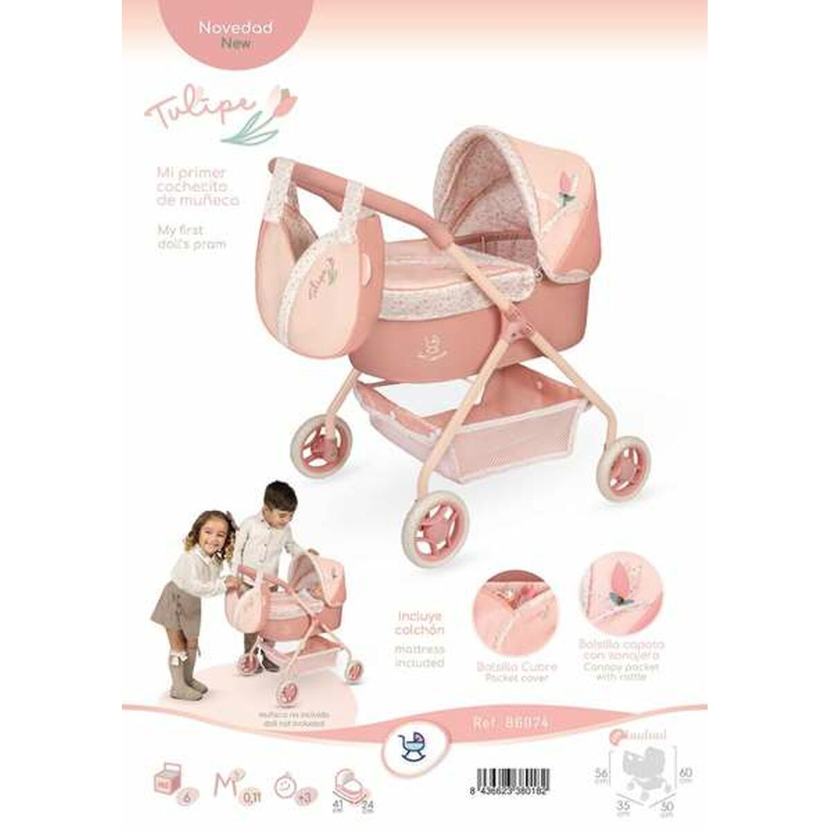 Cărucior pentru Păpuși Decuevas - Jucarii si jocuri, Păpuși și accesorii