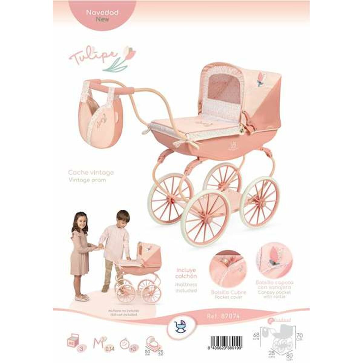 Cărucior pentru Păpuși Decuevas - Jucarii si jocuri, Păpuși și accesorii
