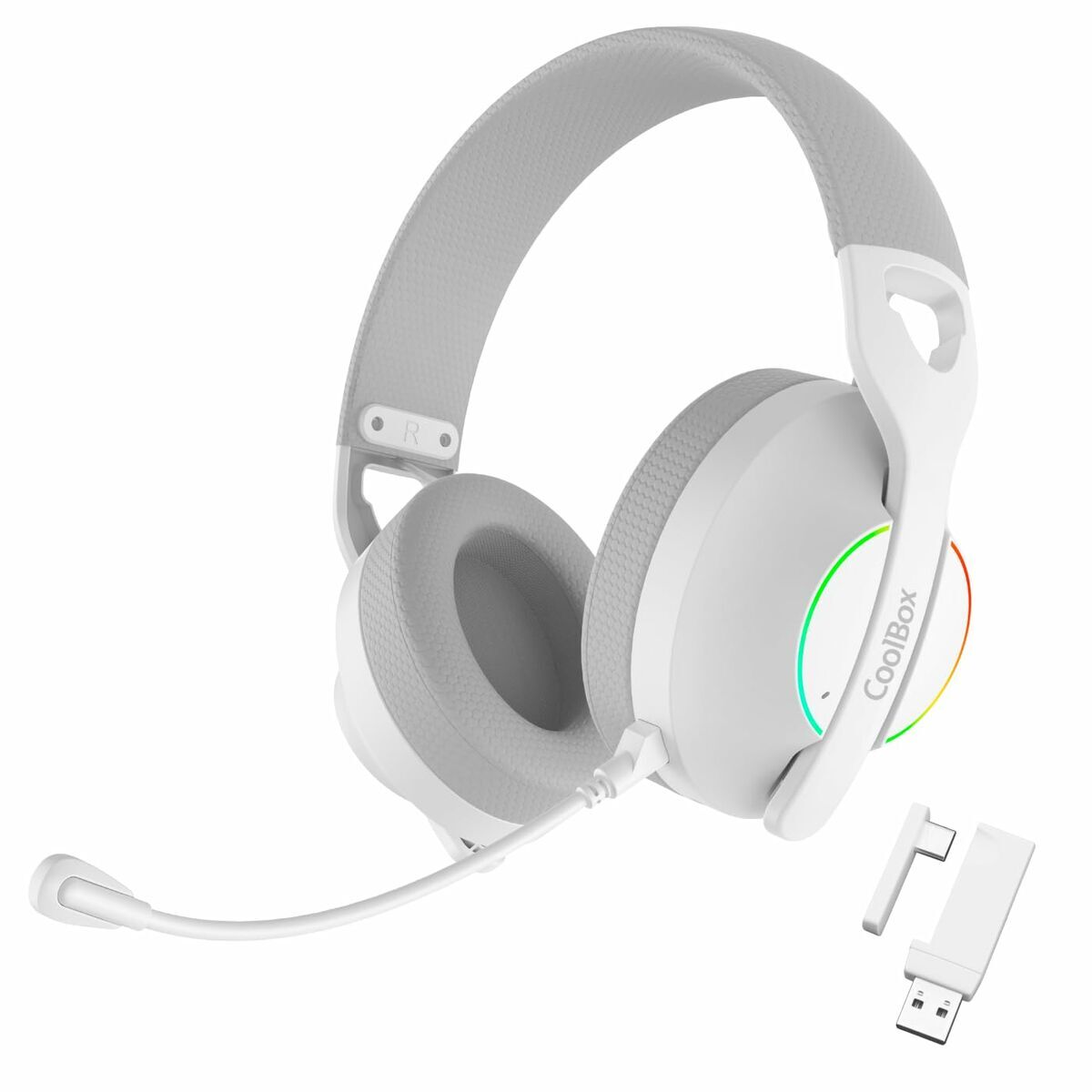 Căști cu Microfon Gaming CoolBox COO-AUM-WB01-W Alb - Electronică, Joc video