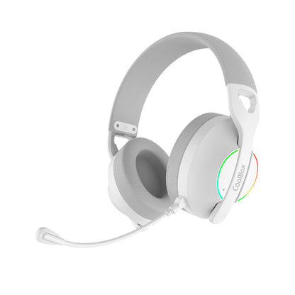 Căști cu Microfon Gaming CoolBox COO-AUM-WB01-W Alb - Electronică, Joc video
